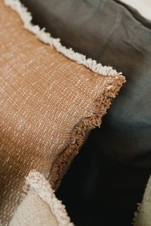 Lorena Canals Handloom Rectangular Cushion In Brown