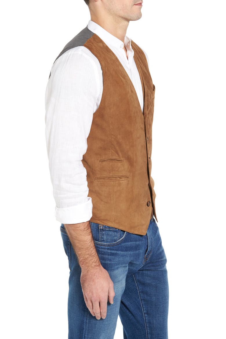 Lamb Front Vest, Alternate, color, TOBACCO