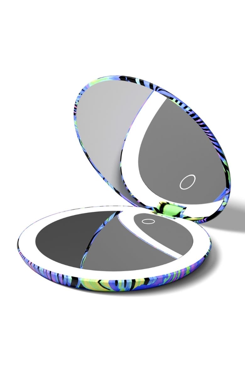 FANCII Taylor LED Compact Mirror, Alternate, color, Neon Oasis