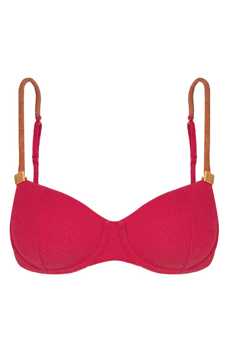 ViX Paula Hermanny Firenze Aika Mel Bikini Top, Main, color, Red