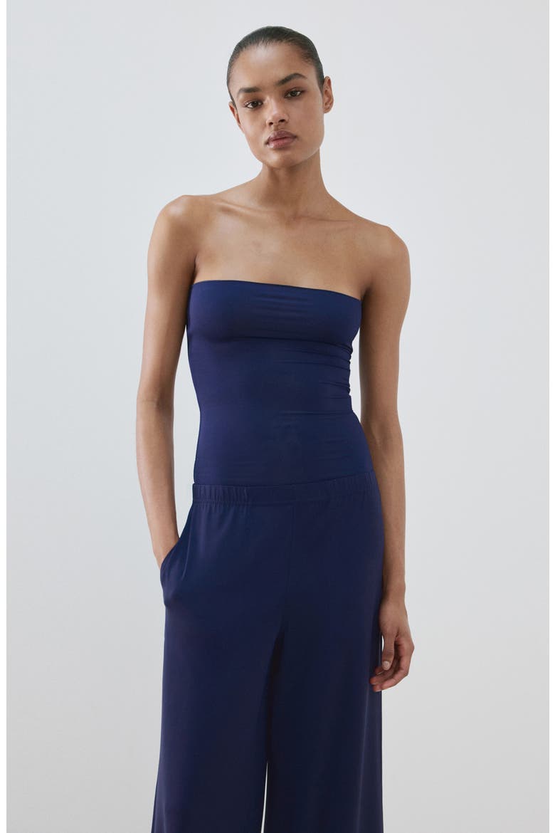 Flowy Straight Leg Pants, Alternate, color, BLUE