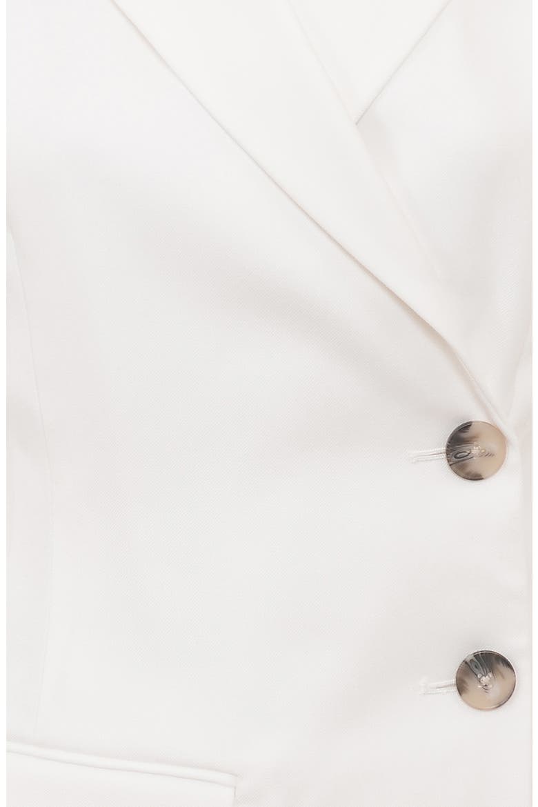 Hudson Side Button Blazer, Alternate, color, WHITE