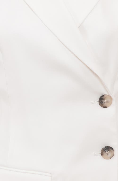 Shop House Of Cb Hudson Side Button Blazer In White
