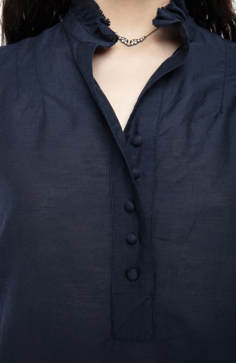 Zadig & Voltaire Topher Ruffle Collar Top, Alternate, color,