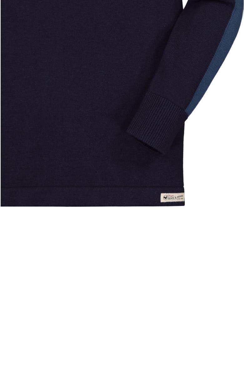 Hope & Henry Boys' Long Sleeve Sweater Polo, Kids, Alternate, color, Blue