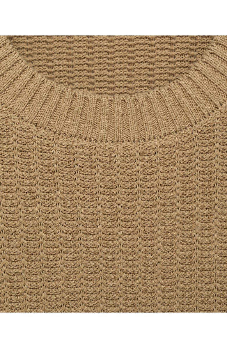 MANGO Crewneck Sweater, Alternate, color, Beige