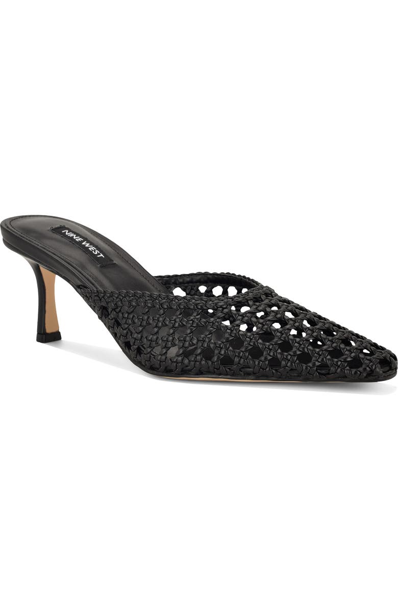 Nine West Camenlaw Woven Mule, Main, color, Black