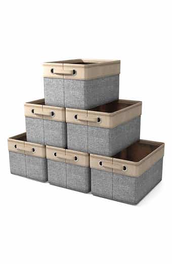 Set of 6 Collapsible Storage Bins