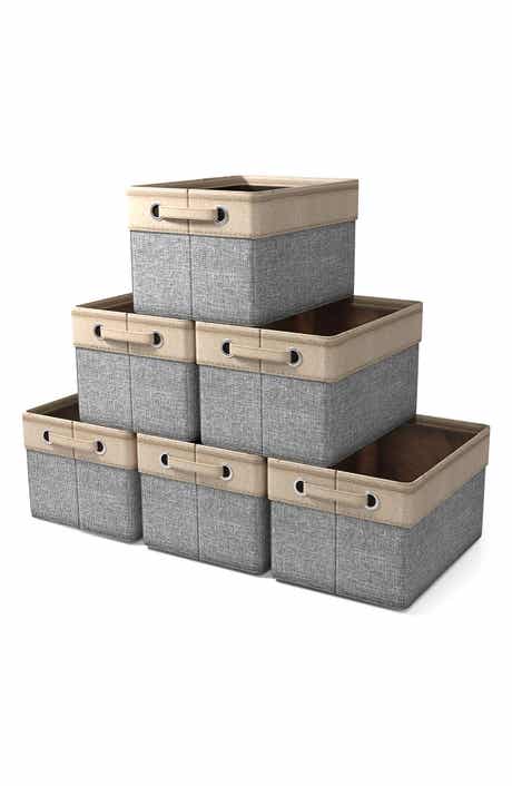 Set of 6 Collapsible Storage Bins