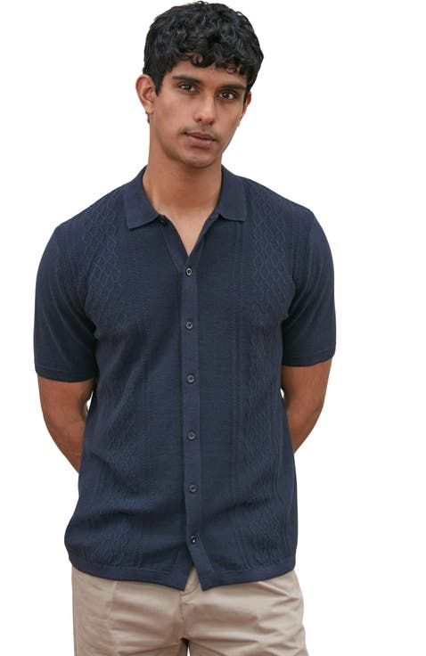 Cotton Linen Patterned Shirt