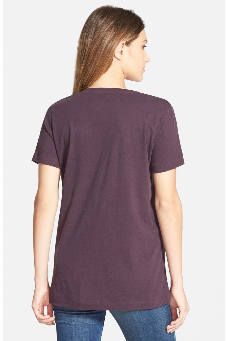 Whisper Cotton V-Neck Pocket Tee, Alternate, color, PONY