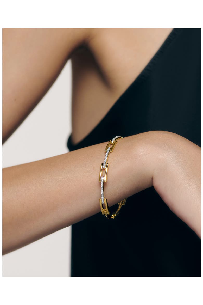 Lab Grown Diamond Signature Bangle, Alternate, color, 18K GOLD VERMEIL