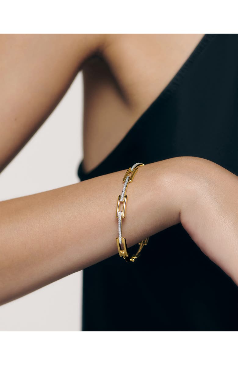 Monica Vinader Lab Grown Diamond Signature Bangle, Alternate, color, 18K Gold Vermeil