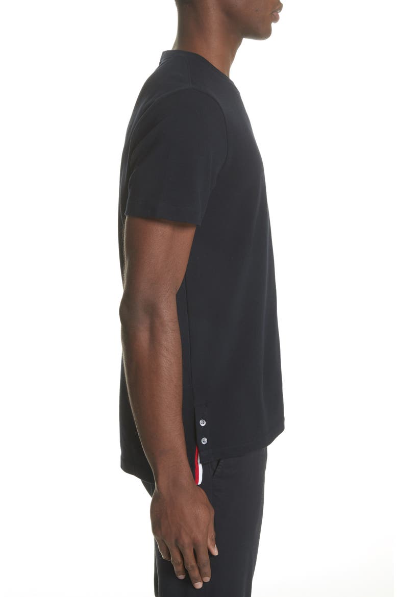 Stripe Crewneck T-Shirt, Alternate, color, NAVY