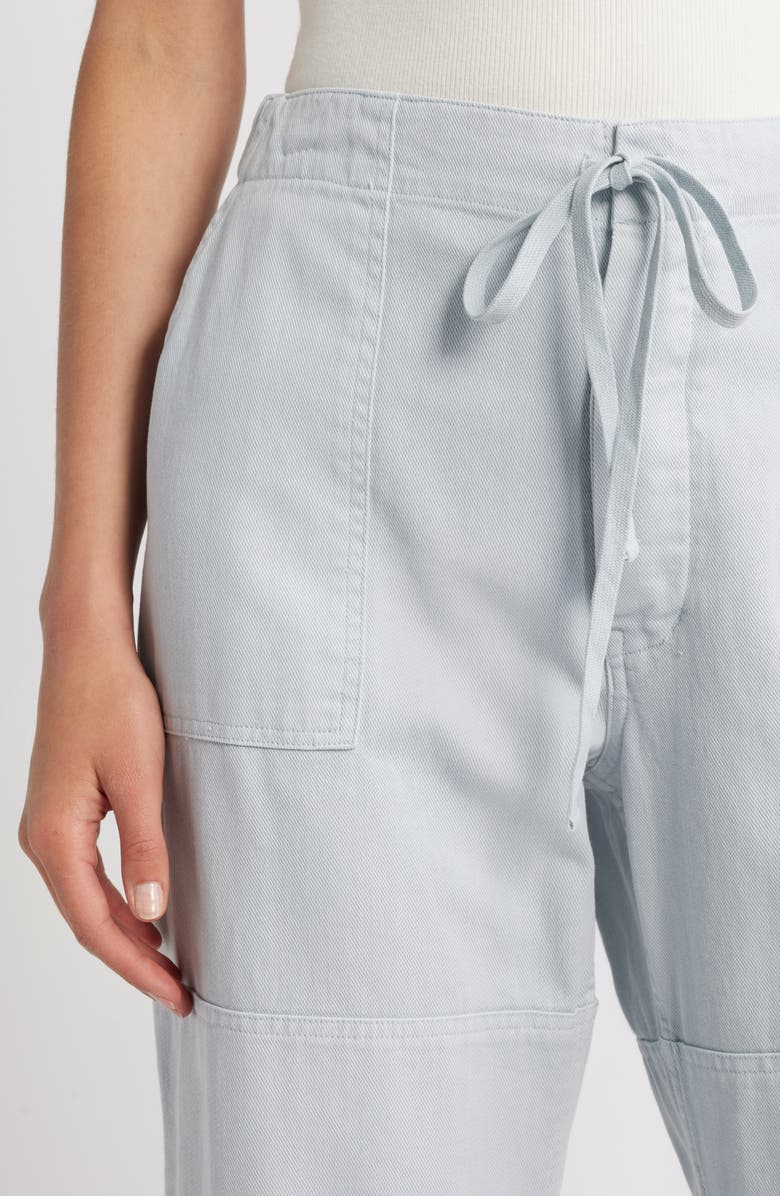 Re/Done Beach Wide Leg Denim Pants, Alternate, color, Light Blue