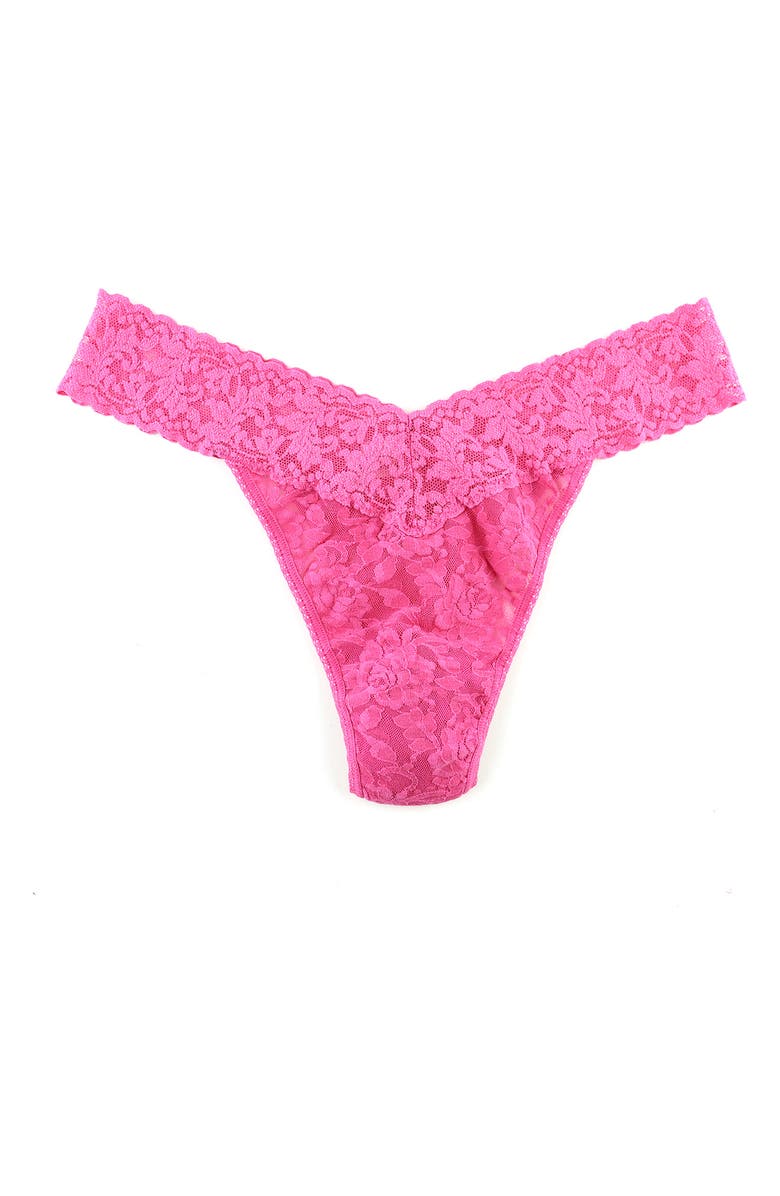 Hanky Panky Original Rise Thong, Alternate, color, Dragon Fruit Pink