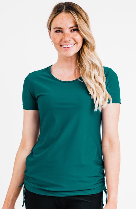 Short Sleeve Adele Swim Top