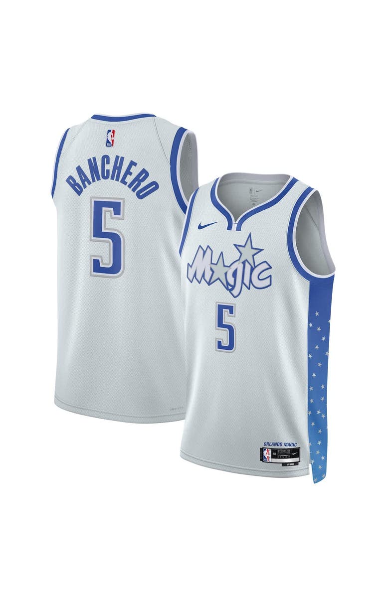 Nike Unisex Nike Paolo Banchero Silver Orlando Magic 2025/26 Swingman Jersey - City Edition, Main, color, Silver