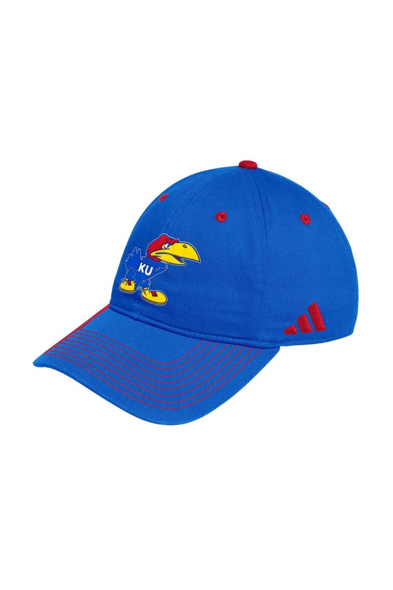 Men's adidas Royal Kansas Jayhawks Slouch Adjustable Hat, Main, color, Royal