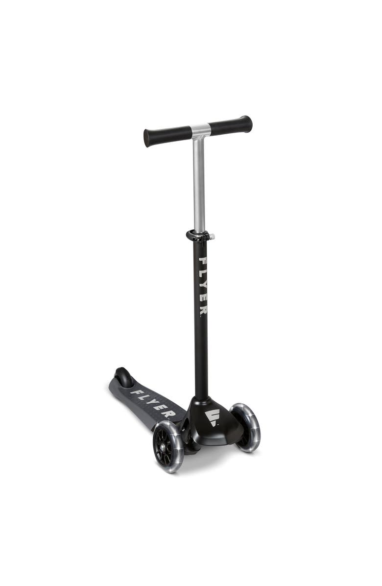 Radio Flyer Flyer Glider Pro with Light Up Wheels, Main, color, Black