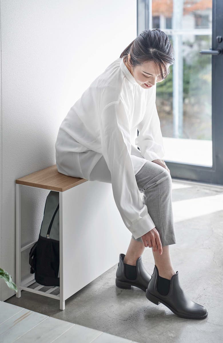 Yamazaki Entryway Storage Bench, Alternate, color, White