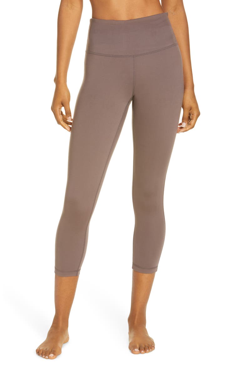 Studio Lite Crop Leggings, Main, color, GREY SPARROW