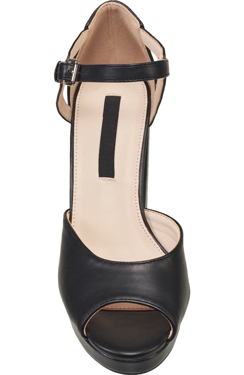 French Connection Platform Sandal, Alternate, color,