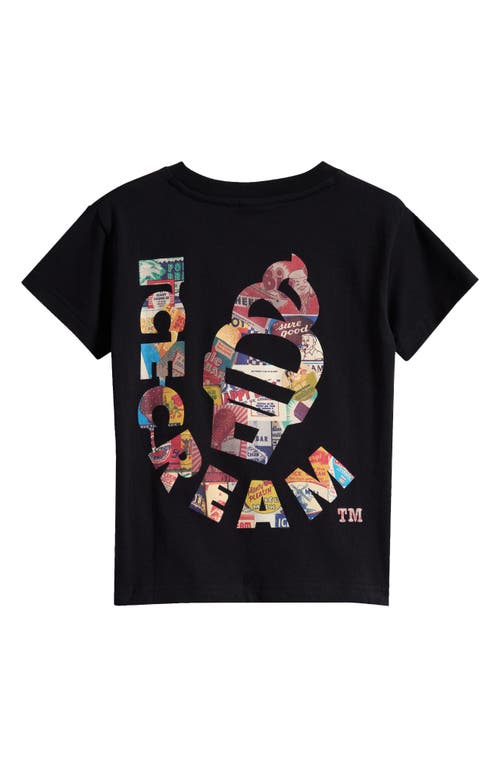 Icecream Kids' Collage Graphic T-shirt In Black