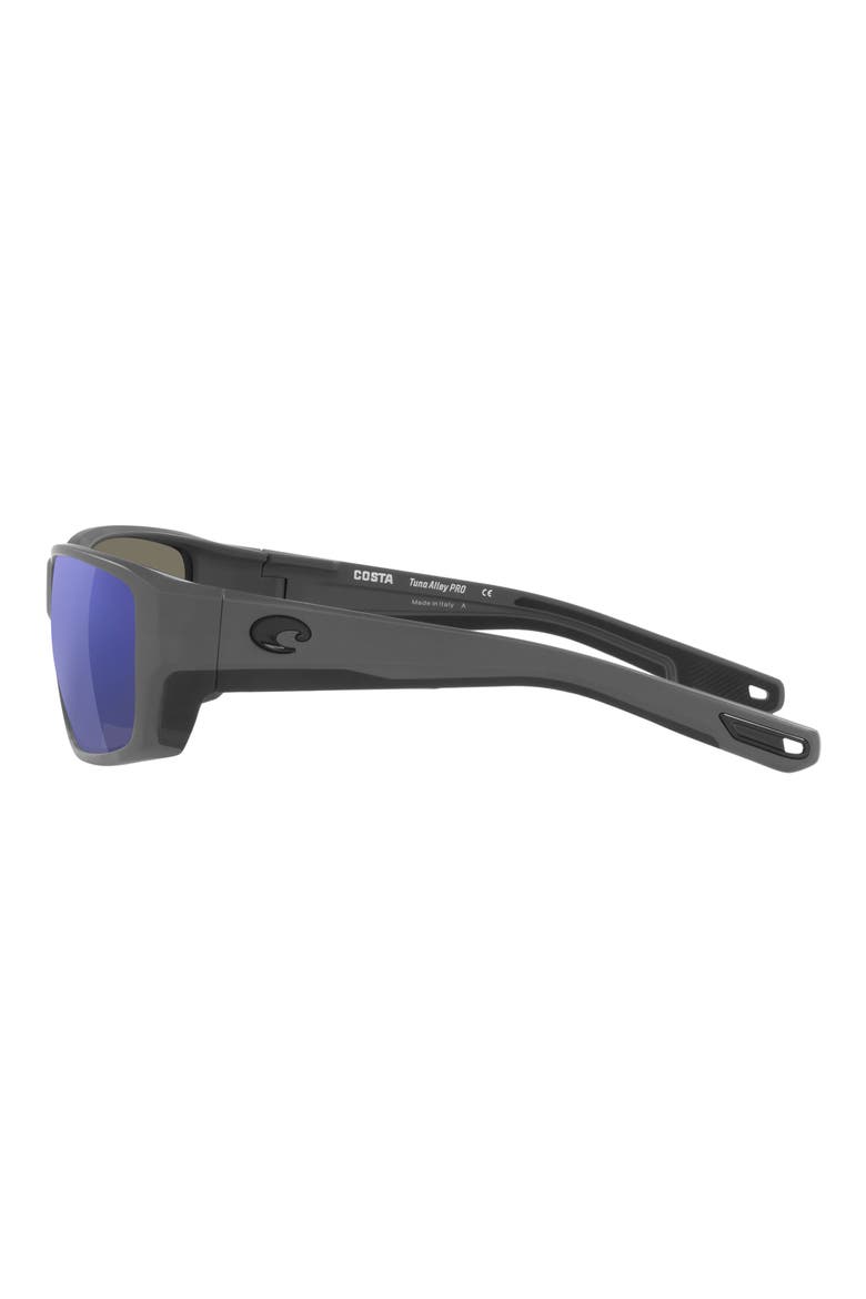 Pargo 60mm Mirrored Polarized Square Sunglasses, Alternate, color, MATTE GRAY