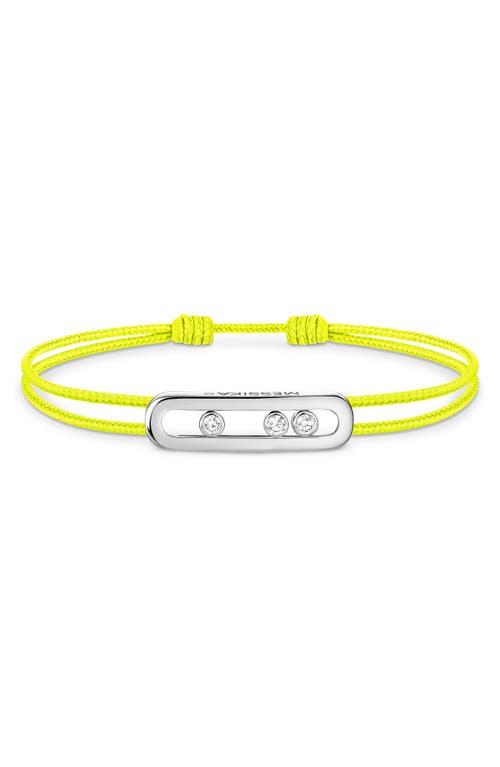 Messika Care Moving Diamond Friendship Bracelet In Green