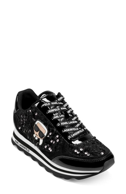 Karl Lagerfeld Paris Meade Platform Sneaker In Black
