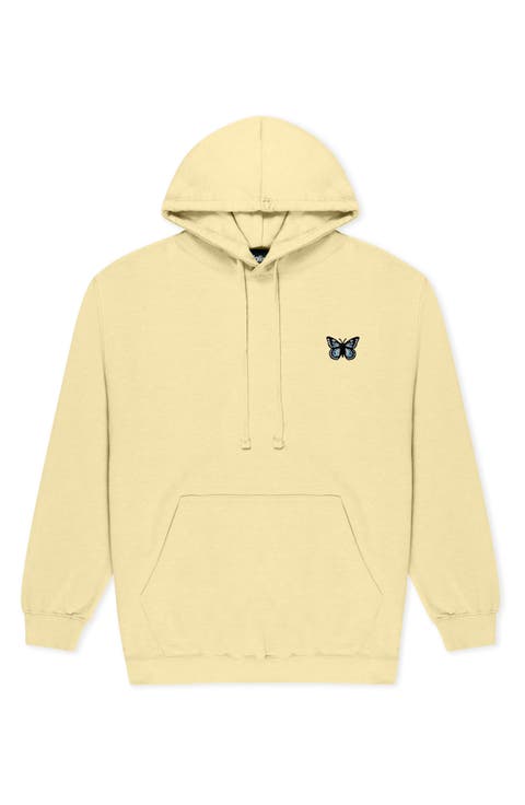 Womens Butterfly Midweight Hooded Sweatshirt