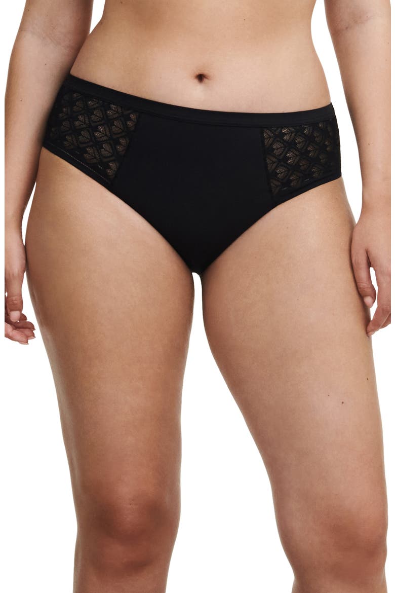 Ace Lace Trim Bikini, Main, color, BLACK