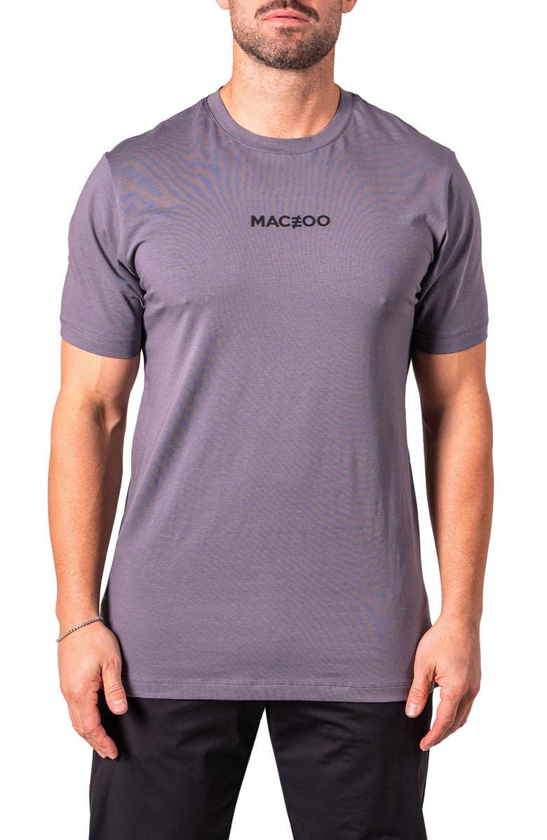 Maceoo Neon Asad Embellished T-Shirt, Main, color, Grey