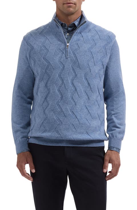 Wool & Cashmere Quarter Zip Sweater