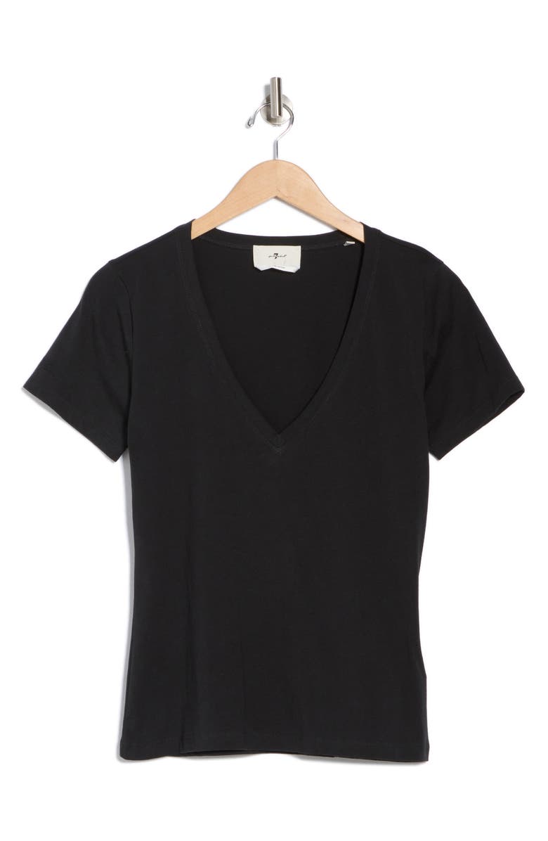 7 For All Mankind Easy V-Neck T-Shirt, Alternate, color, 