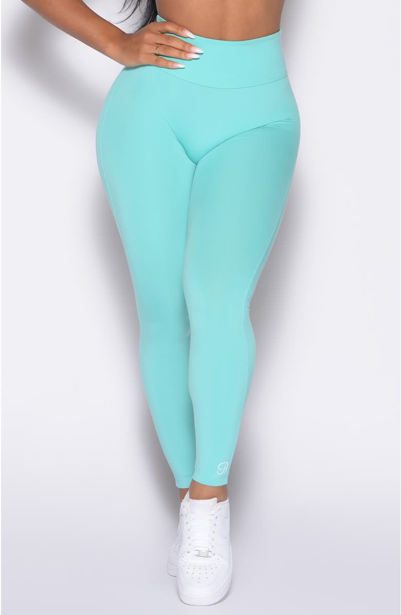 Bombshell Sportswear Bombshell Bunny Leggings, Main, color, Aquatic Awe
