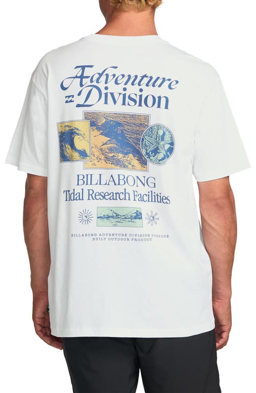 Billabong Tidal Research A/div Short Sleeve Graphic T-shirt In White