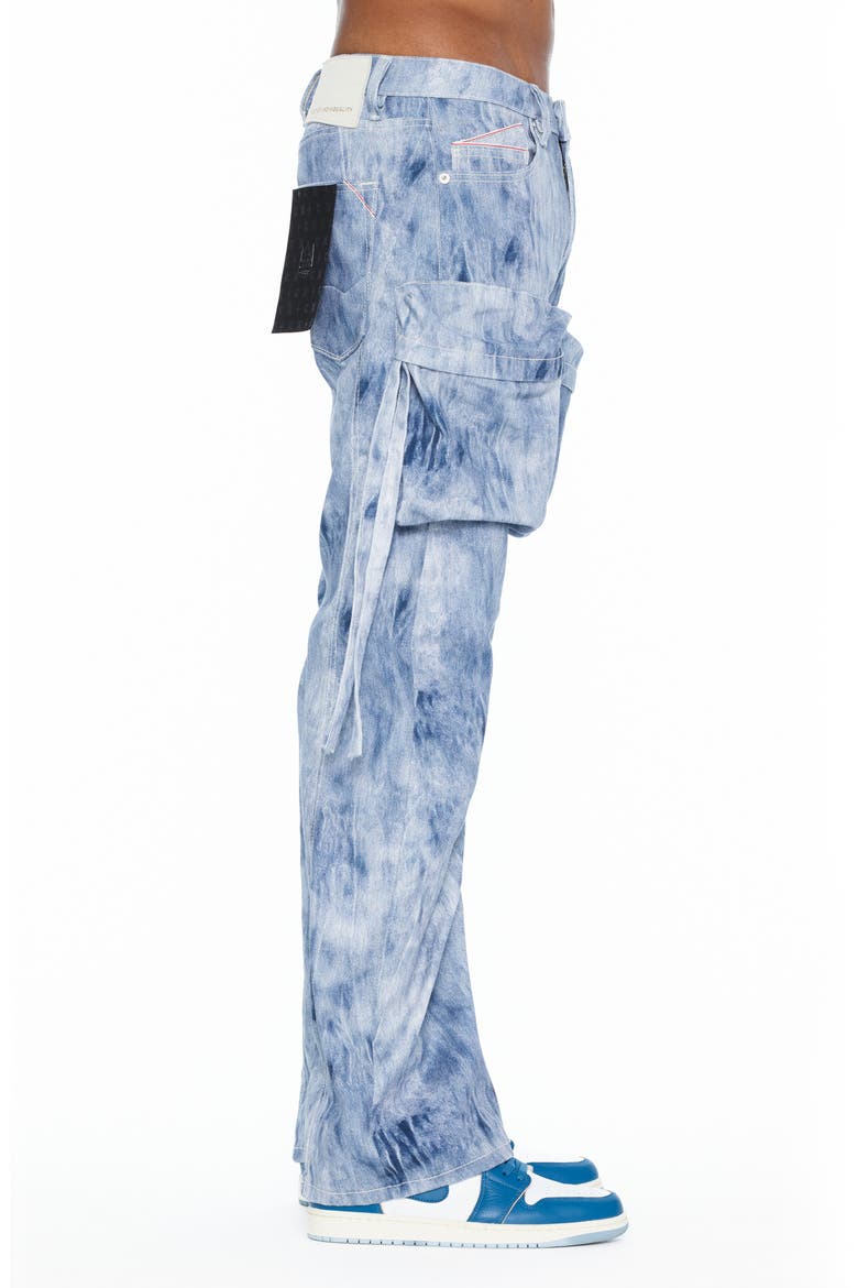 Grunge Baggy Fit Cargo Jeans, Alternate, color, CLOUD