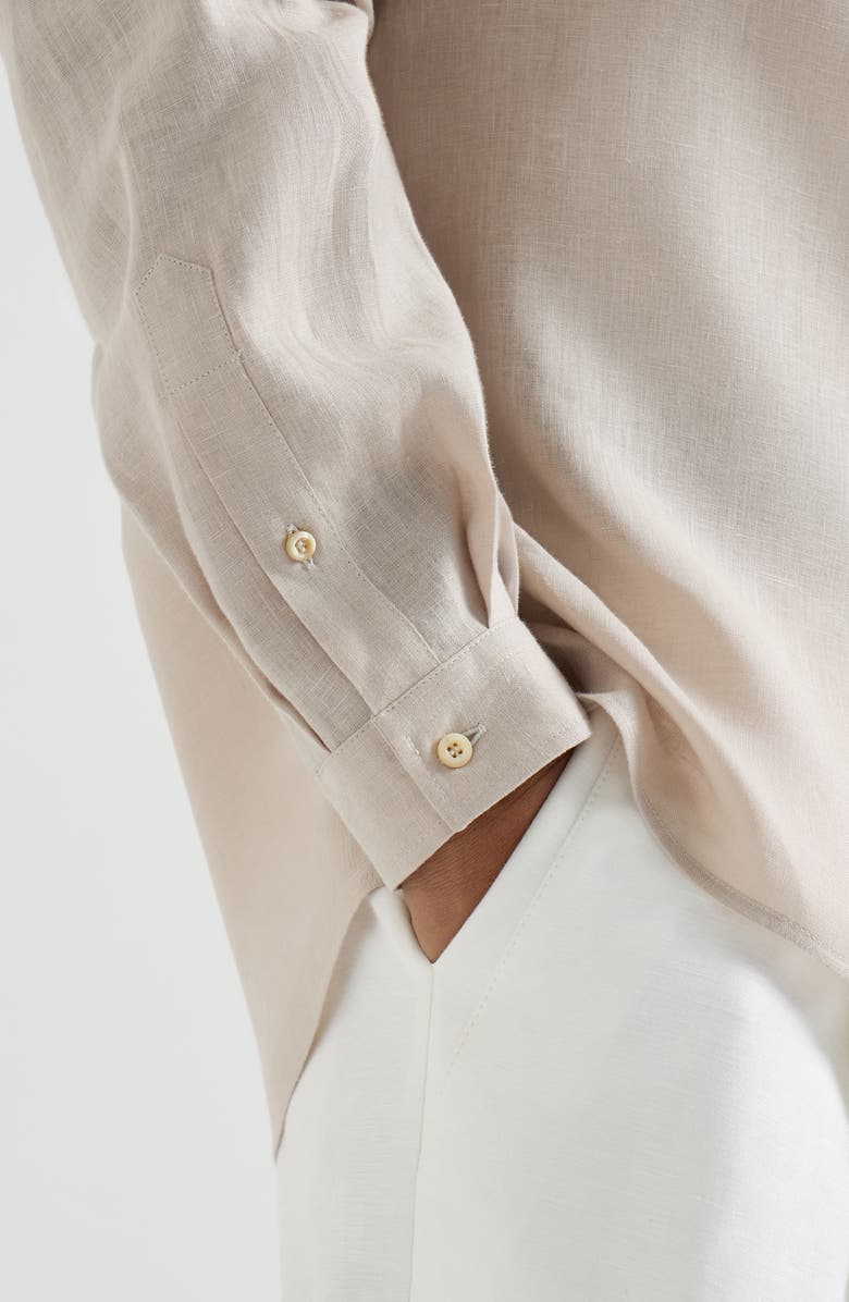 Brunello Cucinelli Linen shirt, Alternate, color, Yuta