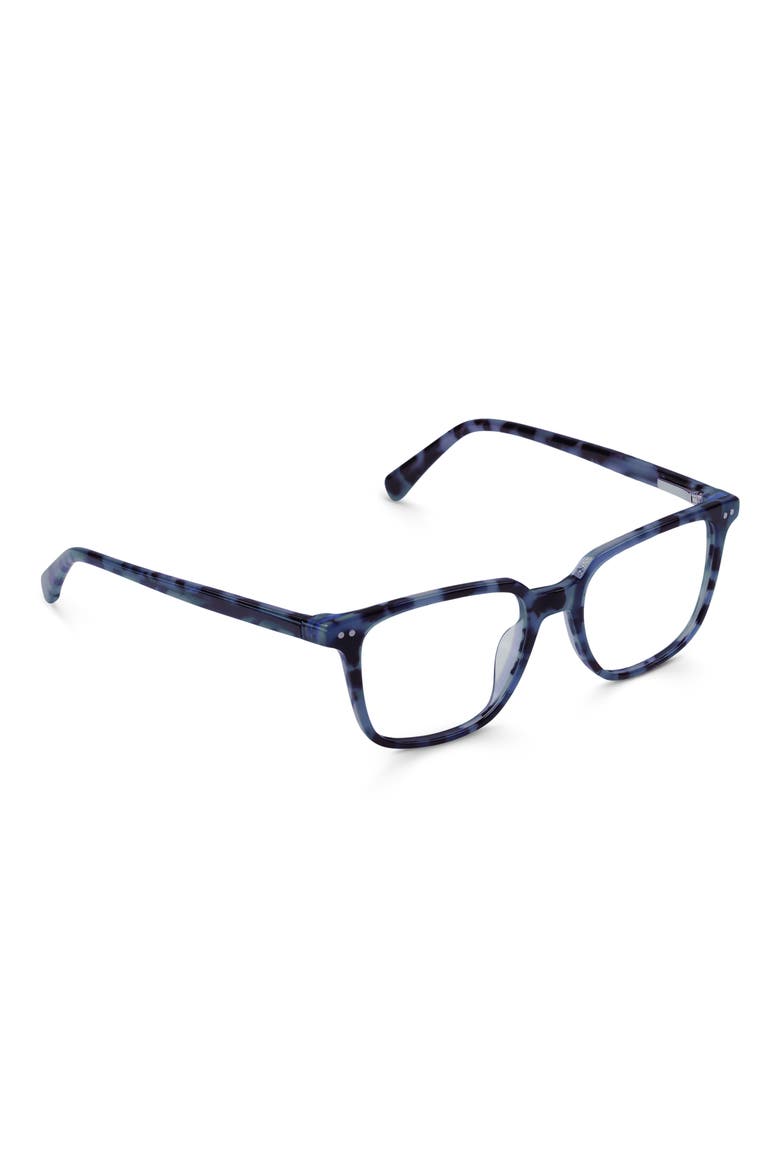 C Suite 50mm Blue Light Blocking Square Reading Glasses, Alternate, color, ROBIN'S EGG TORTOISE