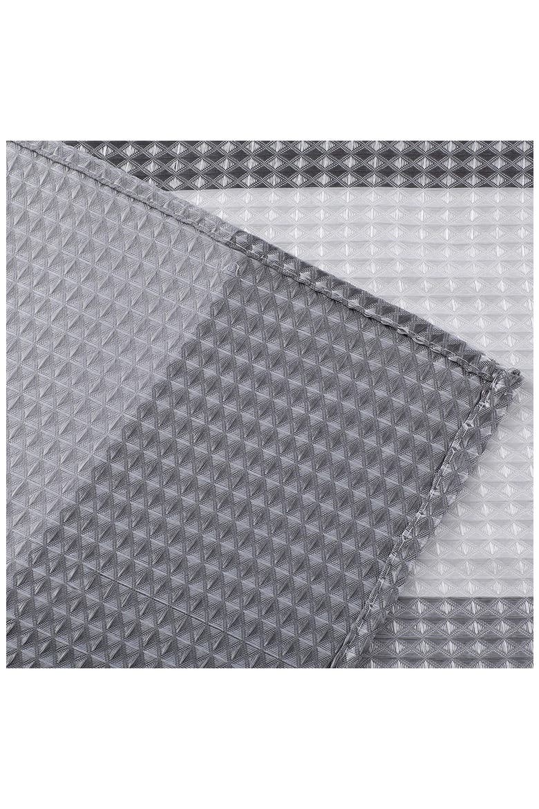 Shades Ombré Waffle Texture Shower Curtain, Alternate, color, GREY