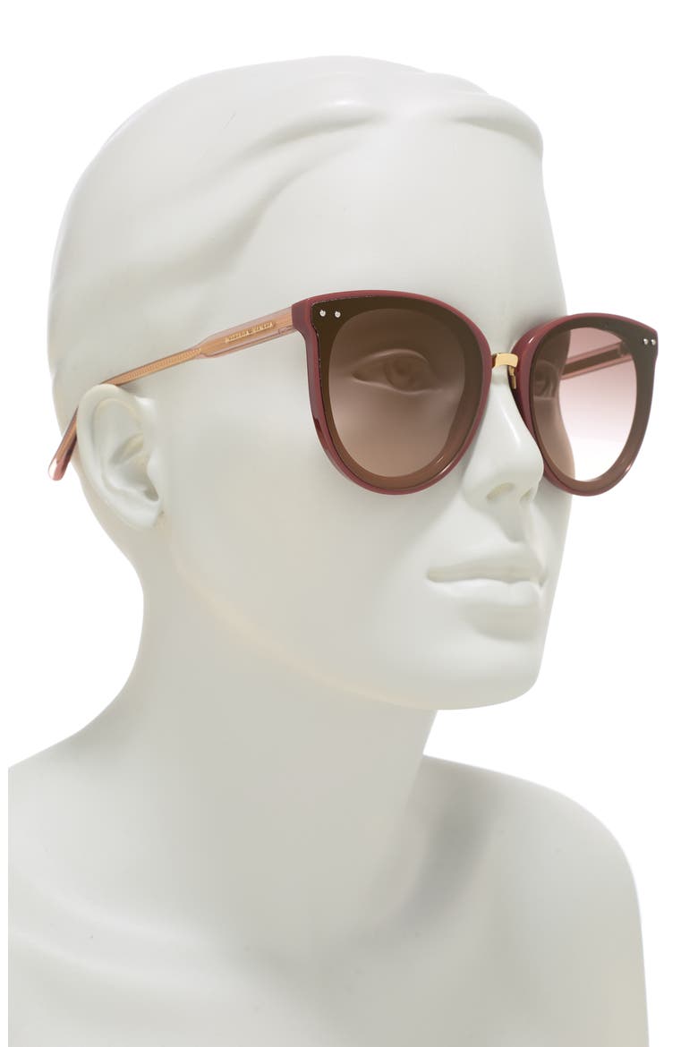 61mm Oval Sunglasses, Alternate, color, BROWN NUDE BROWN/GBR