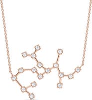 HauteCarat Sagittarius Constellation Lab Created Diamond Necklace