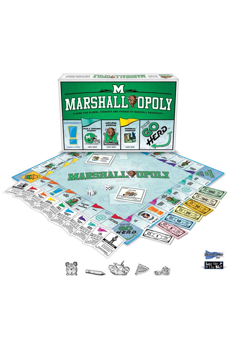 Late for the Sky University Marshallopoly Monopoly Board Game, Alternate, color,