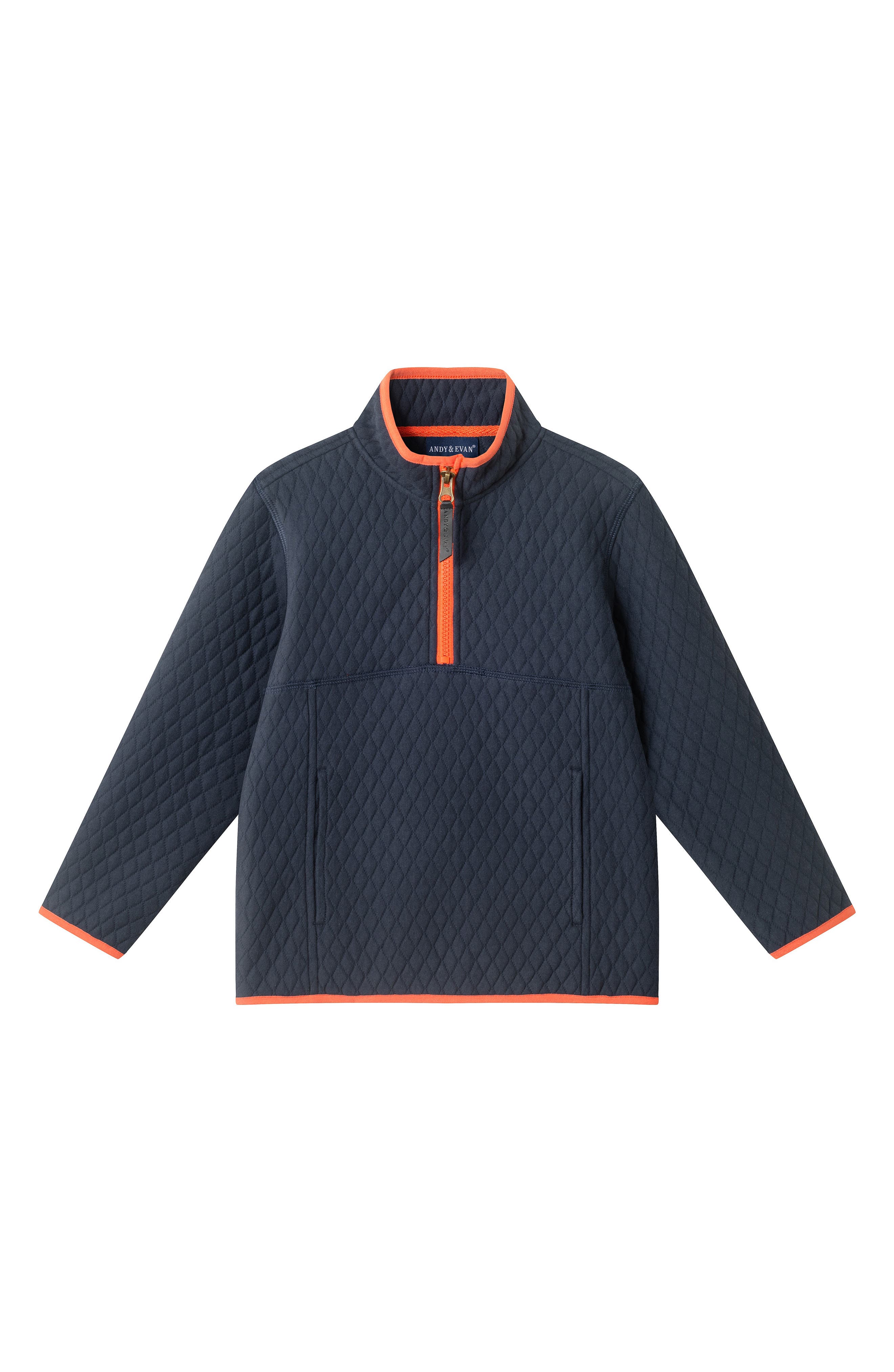 Andy & Evan Kids' Quilted Quarter Zip Pullover