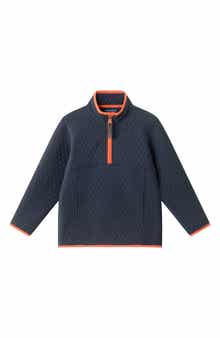Andy & Evan Kids' Quilted Quarter Zip Pullover
