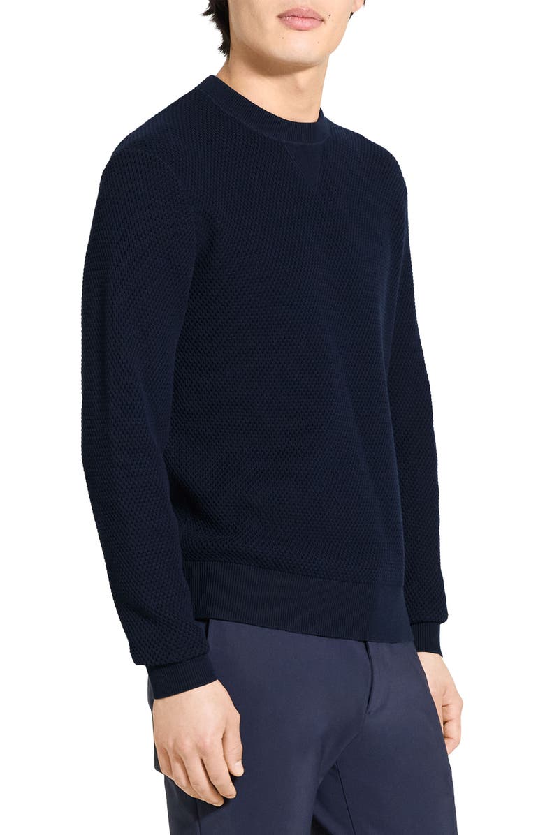 Theory Myhlo Texture Sweatshirt, Alternate, color, Baltic - Xhx