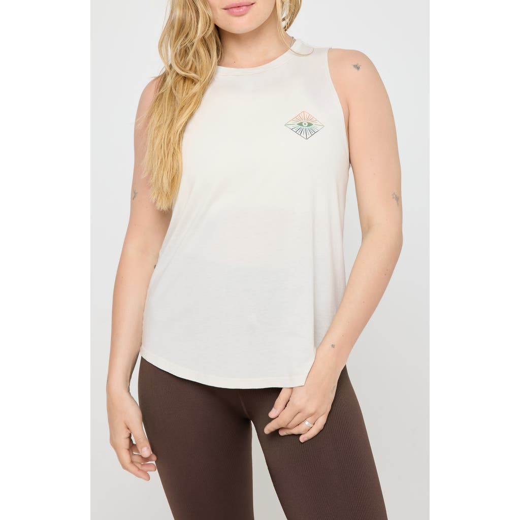 Spiritual Gangster Spiritual Essence Jade Graphic Tank In White