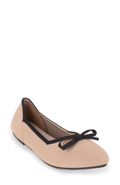 Tahari Tortuga Ballet Flat In Neutral